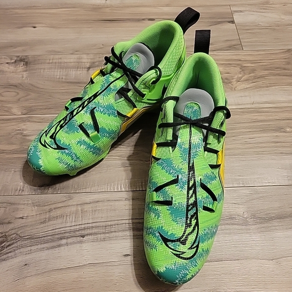 NWOT Nike Alpha Menace Pro 3 Cleats Mens 12 Green‎ Black FB8442-303 main image 9